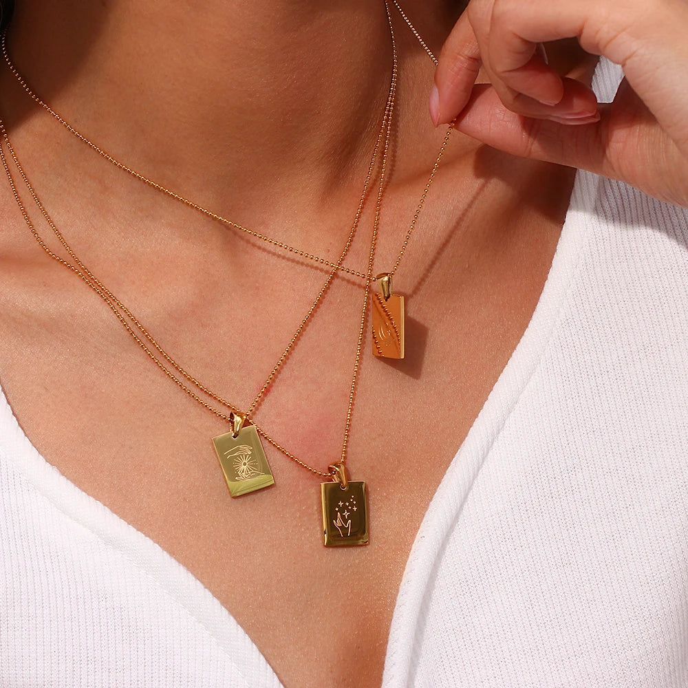 Urban Shell Moon Necklace