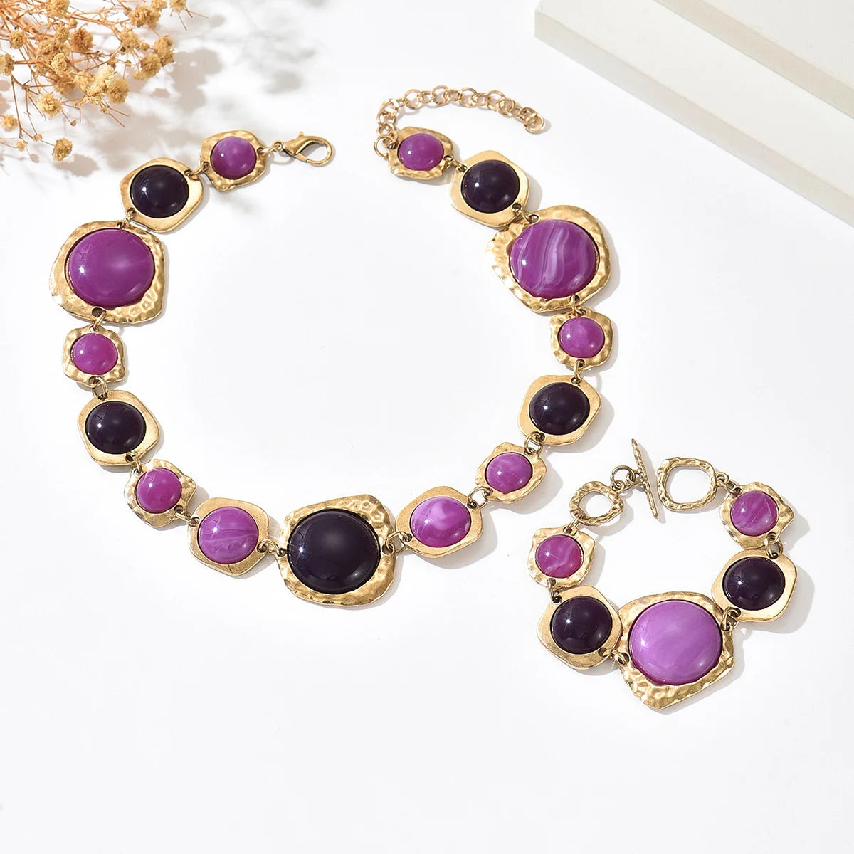 Bold Geo Metal Jewelry Set