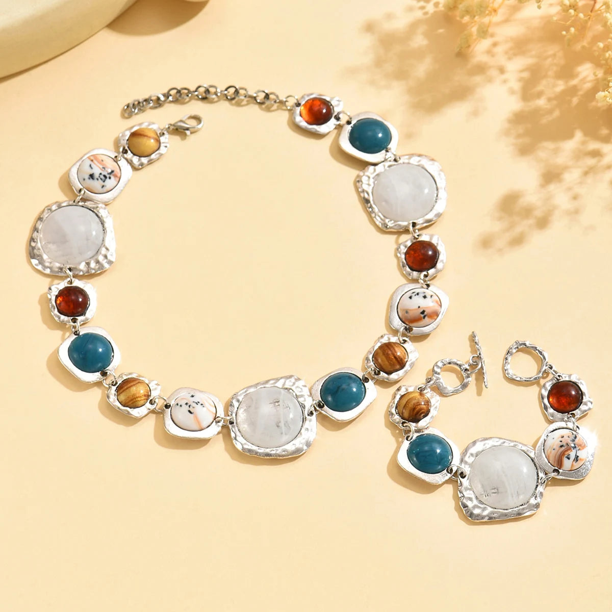 Bold Geo Metal Jewelry Set