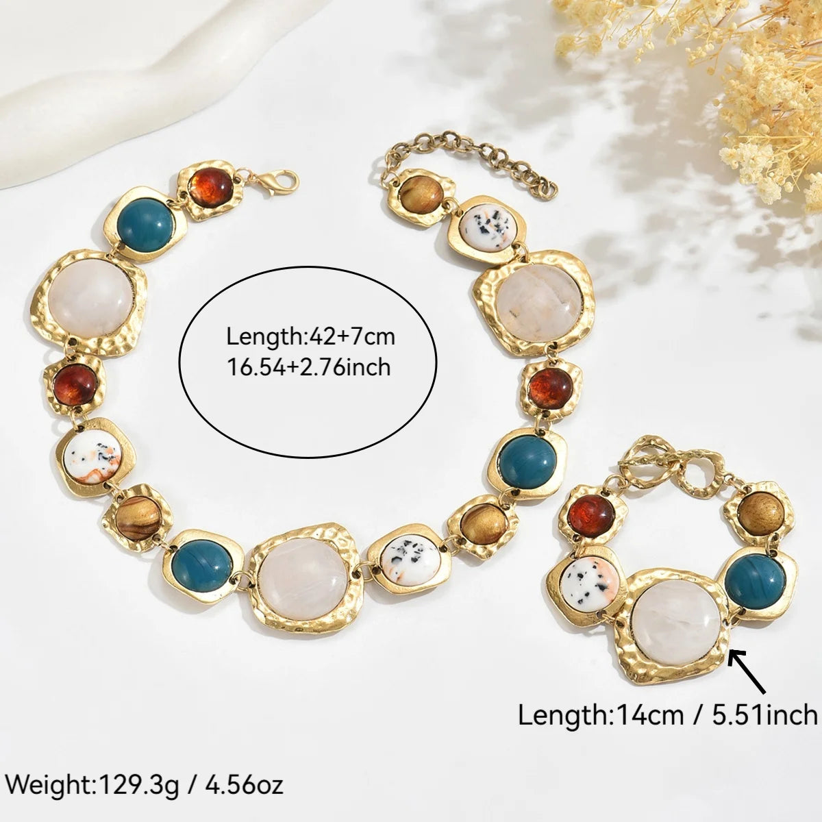 Bold Geo Metal Jewelry Set