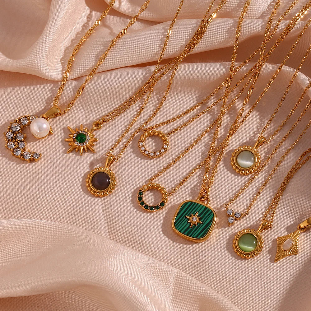 Urban Shell Moon Necklace