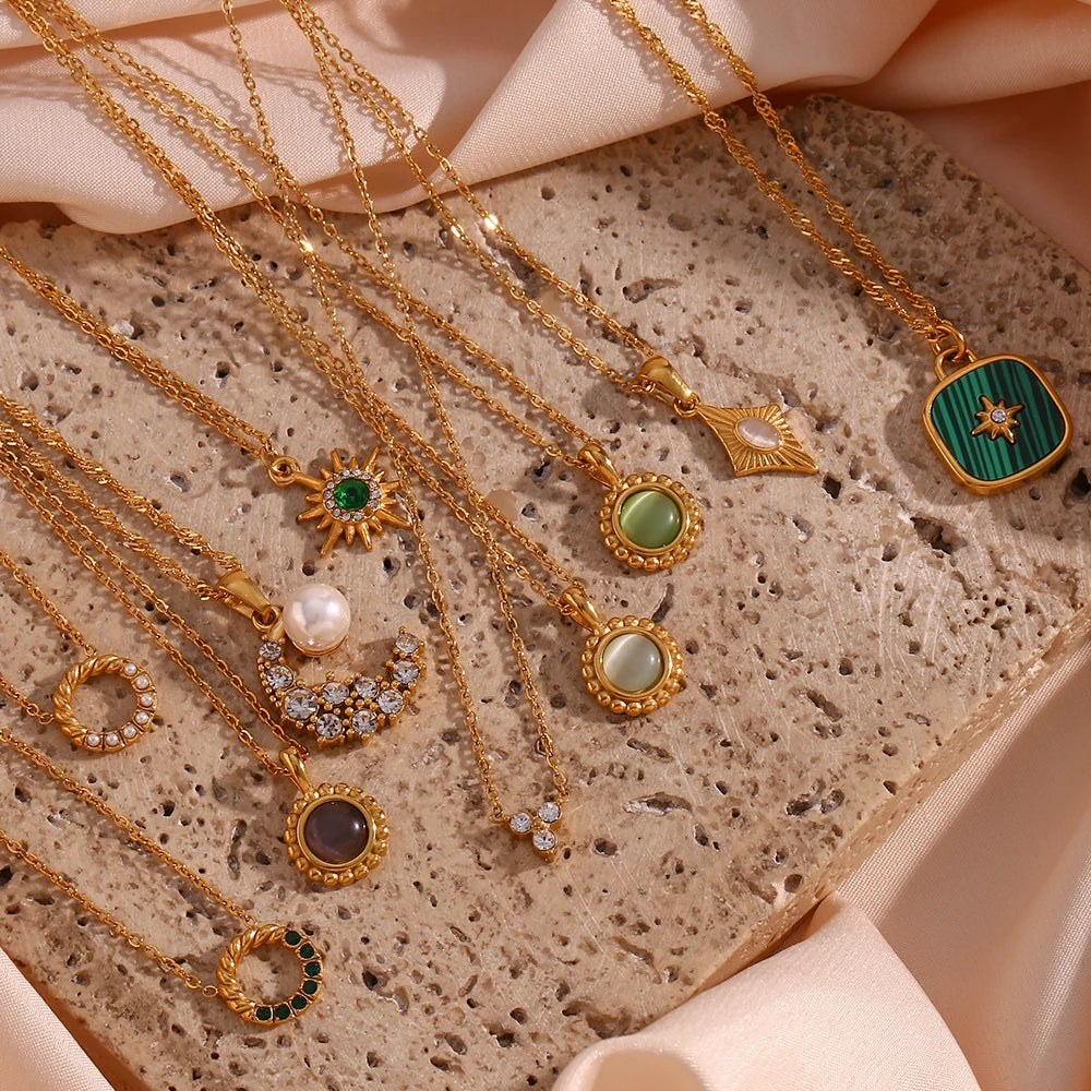 Urban Shell Moon Necklace